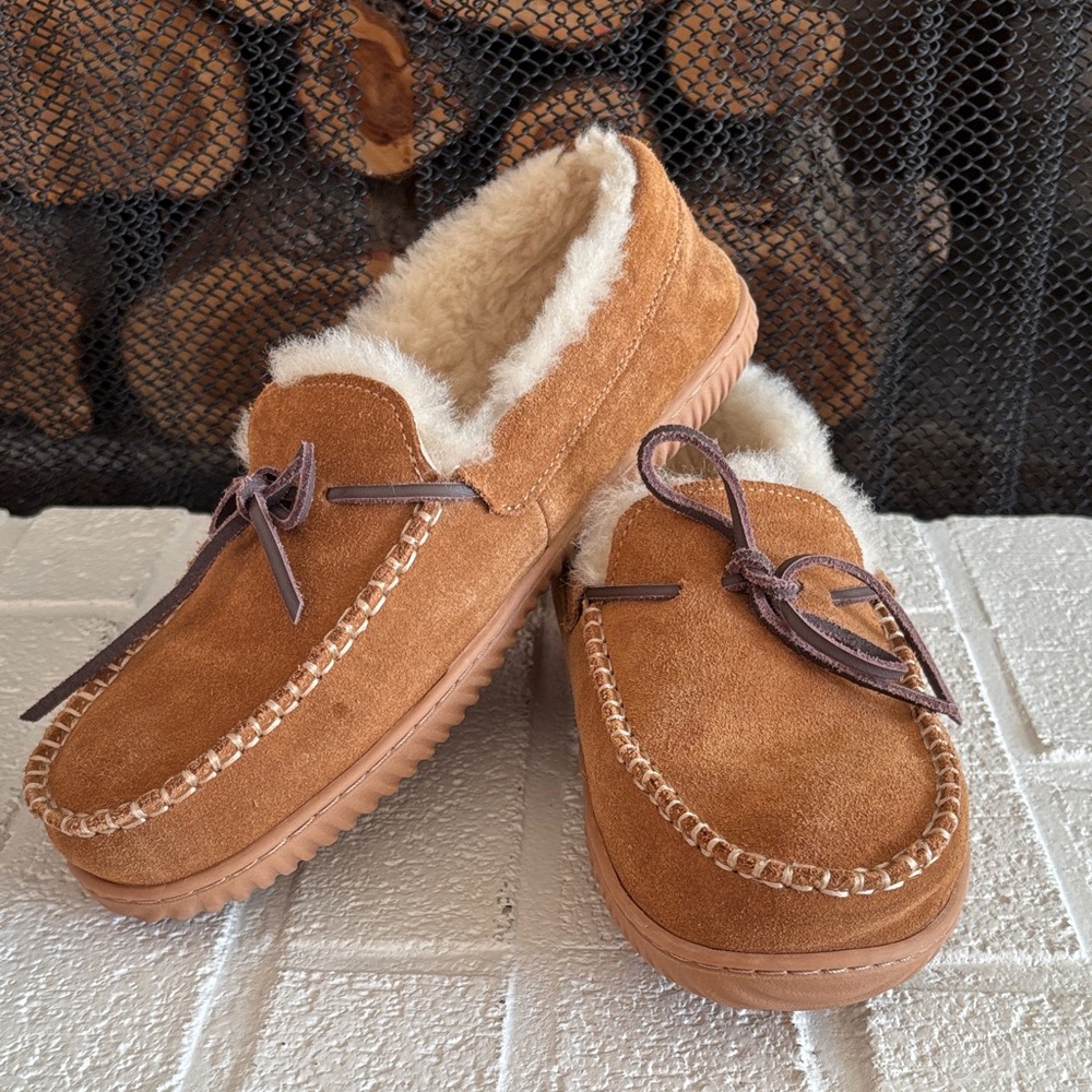 Men’s shearling slippers size 11 Fireside by Dearfoams